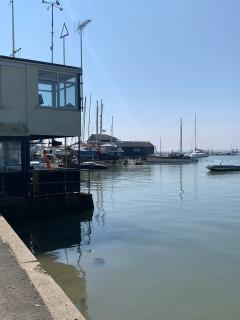 The path comes through the port at West Mersea